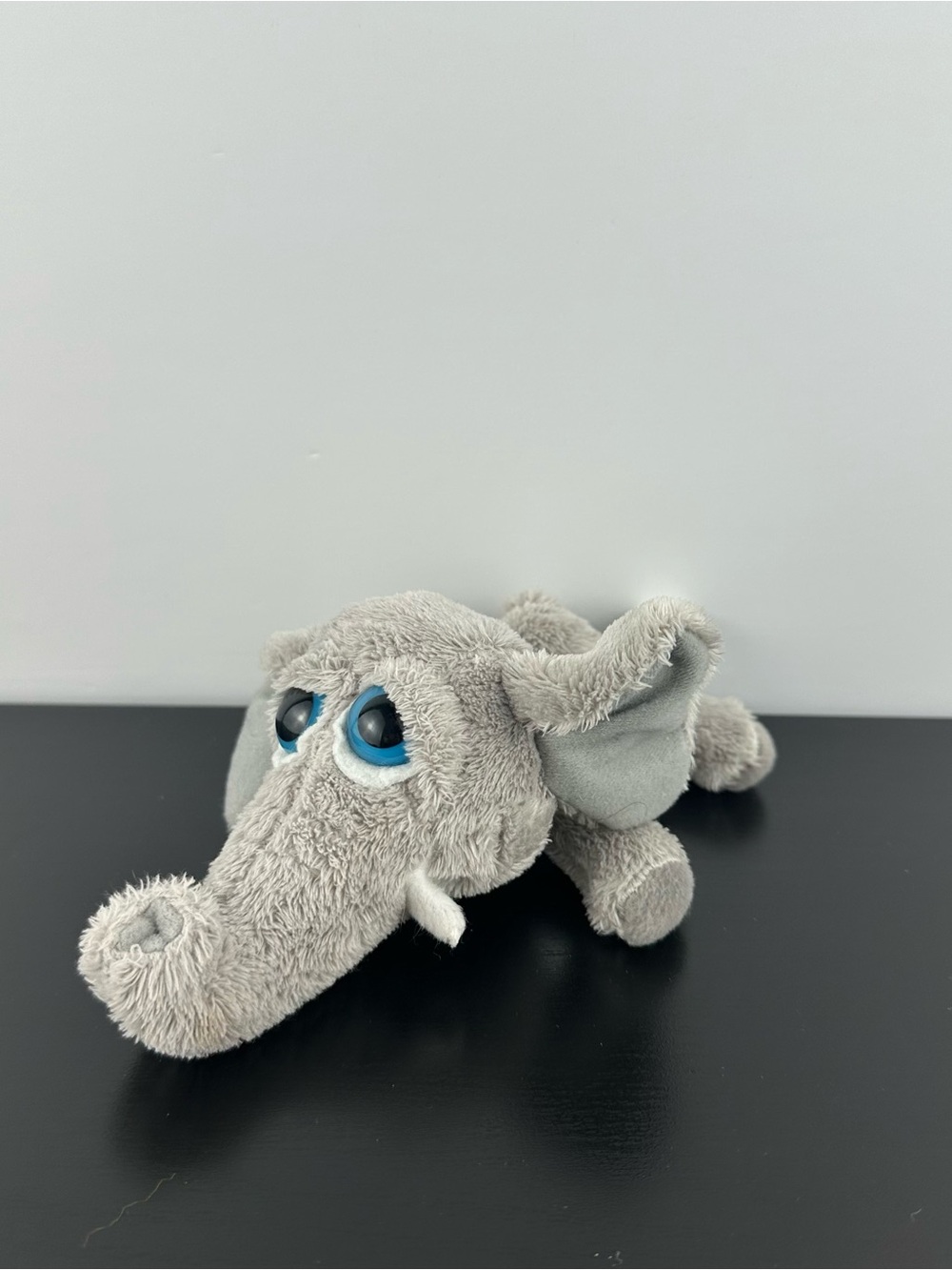 Russ Berrie Gazoo Gray Elephant Lil' Peepers Blue Eyes 7” Plush Stuffed Animal